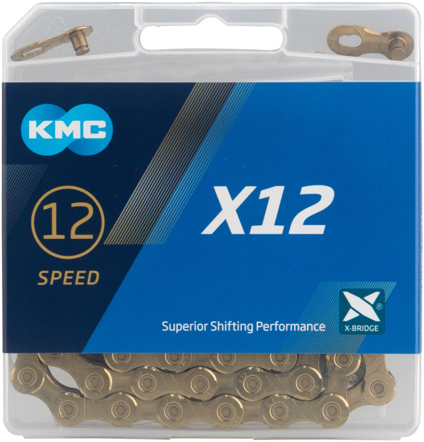 KMC X12 Chain-12-Speed-126 Links-Gold