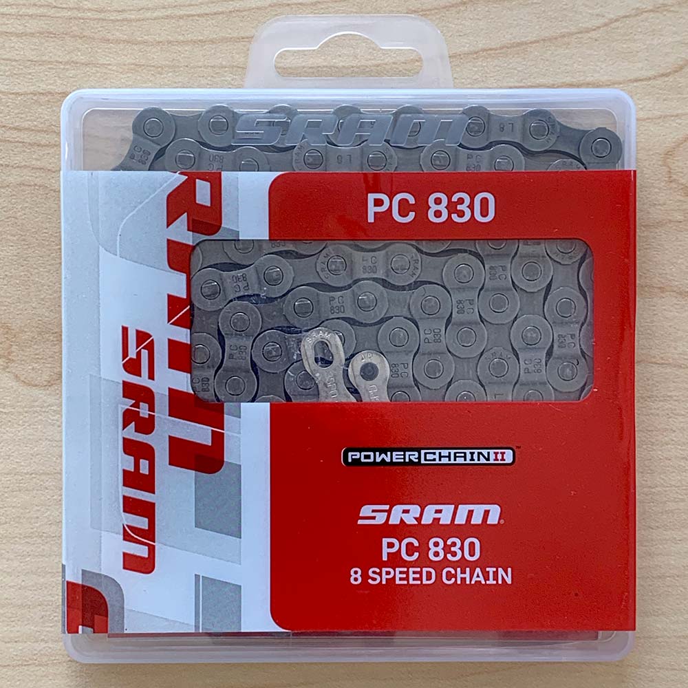 SRAM PC-830 6,7,8 speed Bicycle Chain 114 Links with Powerlink